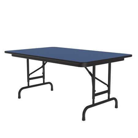 Correll CFA Adjustable HPL Folding Tables 30x48 Blue CFA3048PX-37